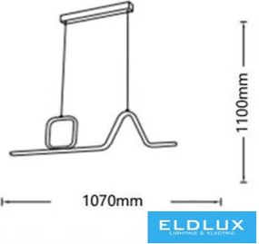 ELDLUX B57-NN Modern Led Függesztett Lámpa IP20