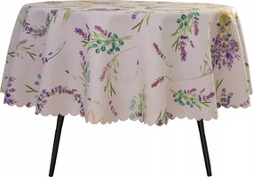Abrosz Foltálló Kerek 160 CM Fehér Lila Levendula Kör