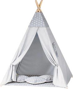 TP Teepee sátor - szürke csillagok