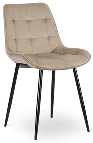 Bézs Bársony Étkezőszék. CHRIS