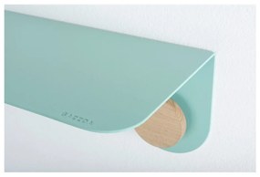 Hook zöld fali polc 2 akasztóval, hossza 70 cm - Gazzda