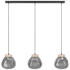 Eglo 390318 - Csillár zsinóron MAGACELA 3xE27/40W/230V füstös