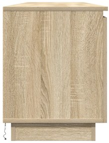 LED világítású TV szekrény Sonoma tölgy 180x38x49 cm Mérnöki fa