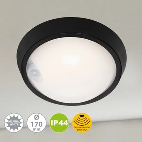 Briloner 3352-015 - LED Kültéri lámpa érzékelővel HELSINKI LED/12W/230V IP44