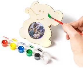 Gyermek képkeret festéshez elefánt mintával