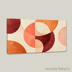 Átfedő Napkorongok falikép – Meleg harmónia 40x23 cm