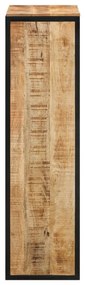 Cipőtartó 50x30x110 cm Tömör durva fa mangóból