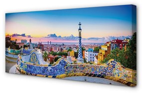 Canvas képek Spanyolország a város panorámája 140x70 cm
