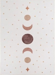 Krémszínű mosható gyerek szőnyeg 140x200 cm Coco 1136 – Ayyildiz Carpets