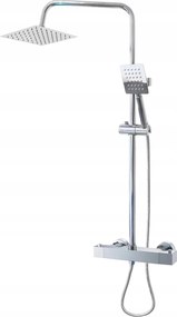 Zuhanyoszlop zuhanyszett esőztető termosztát zuhany Króm