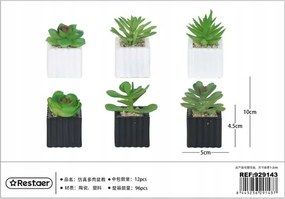 Mesterséges pozsgás cserépben 10cm Növényi dekoráció