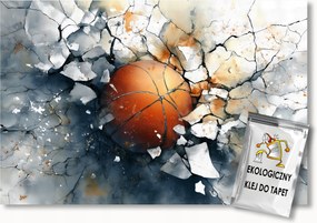 Fotótapéta Flizelina Fal 3D Sport Labda Kosárlabda 300x210 ragasztó