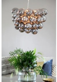 ByRydens 4200440-4505 - Csillár zsinóron GROSS 8xG9/4W/230V füstös/fekete