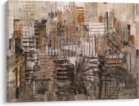 Kép - absztrakció barna tónusokkal (70x50 cm)