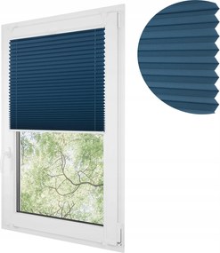 Hőálló pliszé non-invazív pliszé roló harmonika sötétkék 56x150