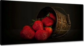 Vászonkép 115x55 Természetes eper