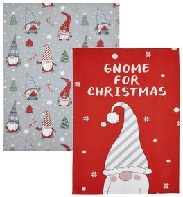 Pamut konyharuha szett karácsonyi mintával 4 db-os 50x70 cm Gnomes – Catherine Lansfield