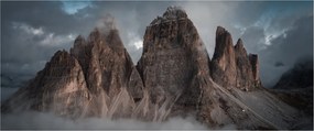Kép - Három fogak, olasz Dolomitok (120x50 cm)