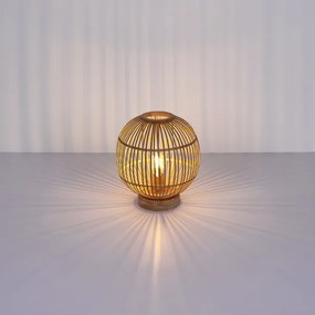 Globo 15368T - Asztali lámpa HILDEGARD 1xE27/60W230V bambusz