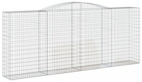 íves horganyzott vas gabion kosár 400x50x160/180 cm