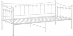 fehér fém kanapéágykeret 90 x 200 cm