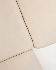 Bézs zsenília sarokkanapé (variálható sarok-L alakú) Alea – Kave Home