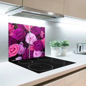 Üveg vágódeszka Roses 60x52 cm