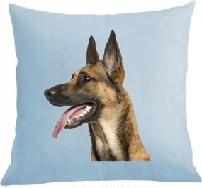 Párna párnahuzat nyomott mintás belga juhászkutya