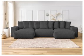 Szürke kordbársony sarokkanapé Voltaire – Bobochic Paris