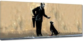 Vászonkép 150x70 Banksy Jó kutya Kutya