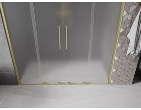 Mexen Velar Duo, tolózuhanyajtó nyitáshoz 170 cm, 8 mm-es matt üveg, arany matt, 871-170-000-32-55