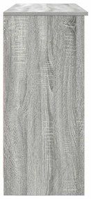 szürke sonoma szerelt fa tálalószekrény fiókos 101x35x76 cm