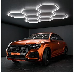 LED mennyezeti lámpatest LED/280W/85-265V 6500K 313x298 cm CRI 90 IP54 fehér