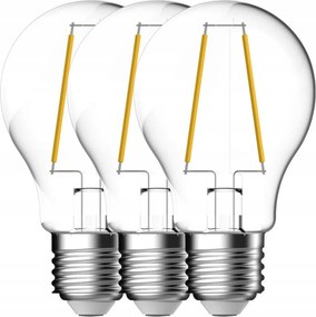 Nordlux E27 A60 Led izzók 3 db 4W 470lm 2700K átlátszó, nem szabályozható