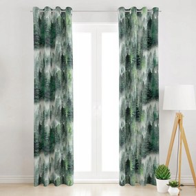 Karácsonyi Függöny Átvezetőkkel A Karácsonyfákhoz 145x220