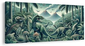 Kép őskori dinoszaurusz világ a dzsungelben