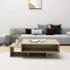 Sonoma tölgy színű szerelt fa dohányzóasztal 105 x 55 x 32 cm