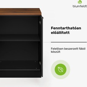 Blumfeldt WoodVista polcos állvány, Praktikus polcrendezés, Könnyen karbantartható anyagok, tárolóhely