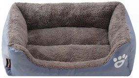 Plüss fekhely kutyának/macskának PAWZER M 54x40 cm, szürke