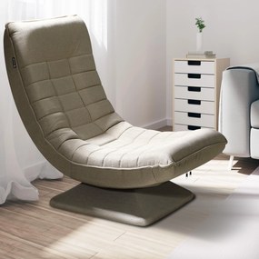 Casaria® Relaxációs fotel - krémszínű