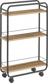 Keskeny Fürdőszobai Kiegészítő Polc Gurulós R101