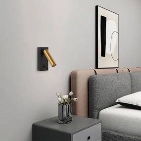 Brilagi - LED Fali spotlámpa MAYA LED/3W/230V 4000K fekete/arany