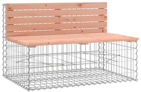 vidaXL tömör duglászfenyő gabion kerti pad 103x70x65 cm