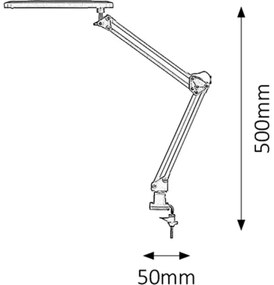 Rabalux 4419 - LED Asztali lámpa RAUL LED/5,6W/230V