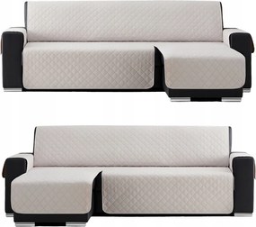 Kanapé ágytakaró sarokvédő 280 cm krém steppelt ágytakaró