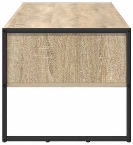 vidaXL Dohányzóasztal fiókkal Sonoma 100 x 46 x 40 cm Faanyag