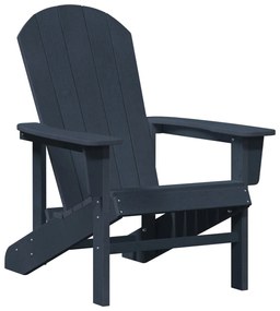 3 Részes Kerti Lounge Készlet Tengerészkék HDPE