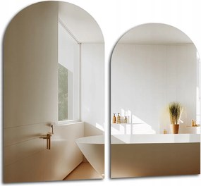 Frank két darabos félig ovális fürdőszobai tükör szett 60x150cm 60x180cm