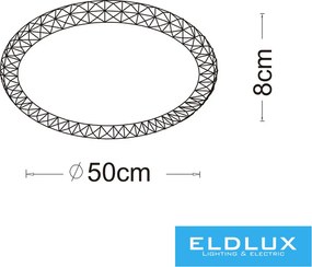 ELDLUX C24-3C Ufo Lámpa IP20