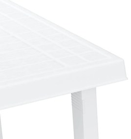 fehér fa hatású PP kempingasztal 79x56x64 cm